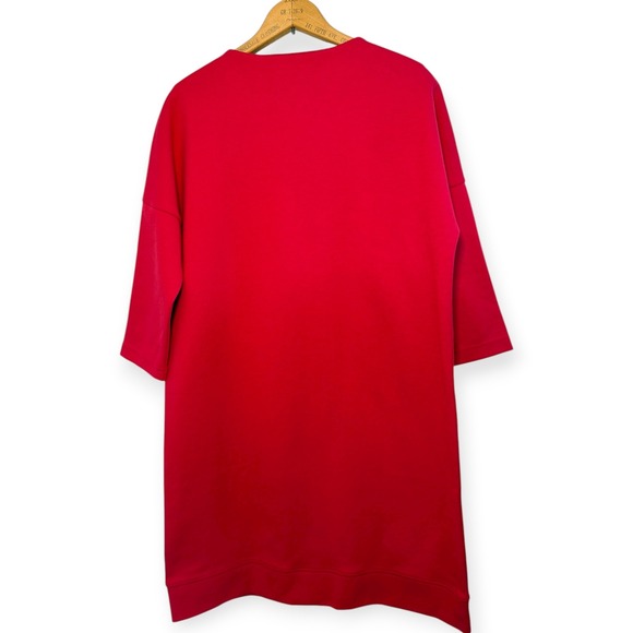 Lacoste Sport Red Oversized Logo Tape Dress Size 40 (M) - Picture 7 of 12